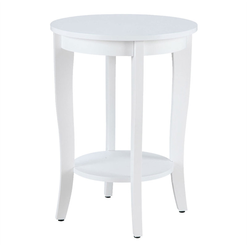 Table de bout avec rangement, Blanc
