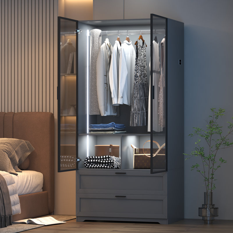 Armoire Bubalo, gris