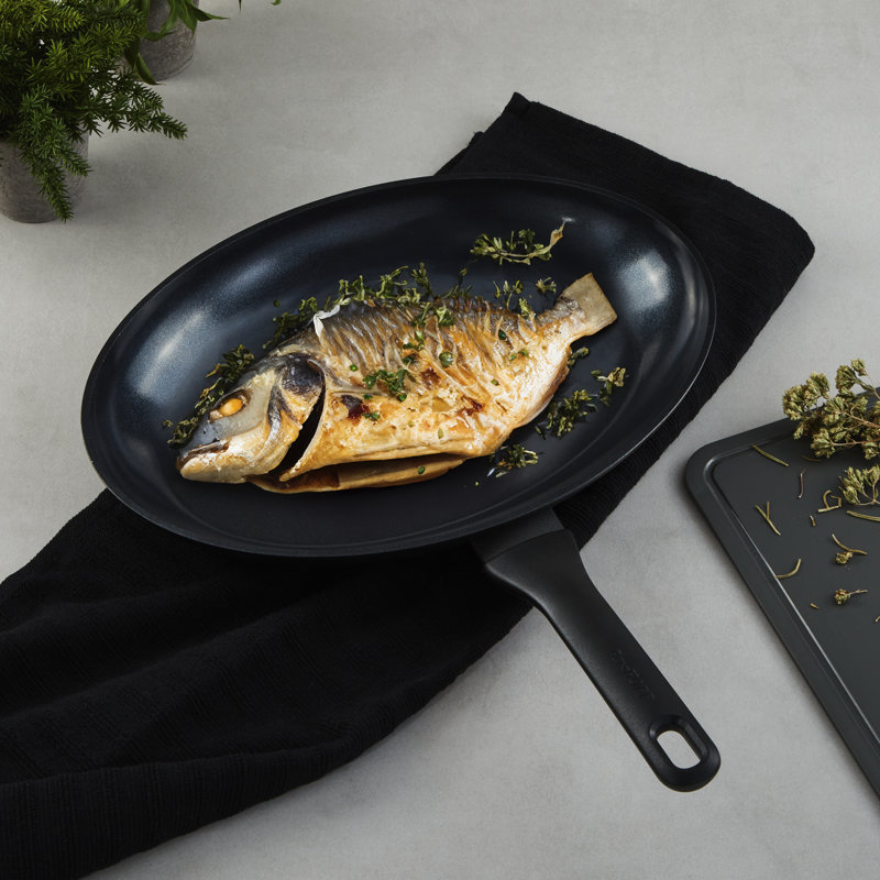Poêle à poisson en céramique recyclée antiadhésive de 13,25 po BergHOFF DiNA Helix