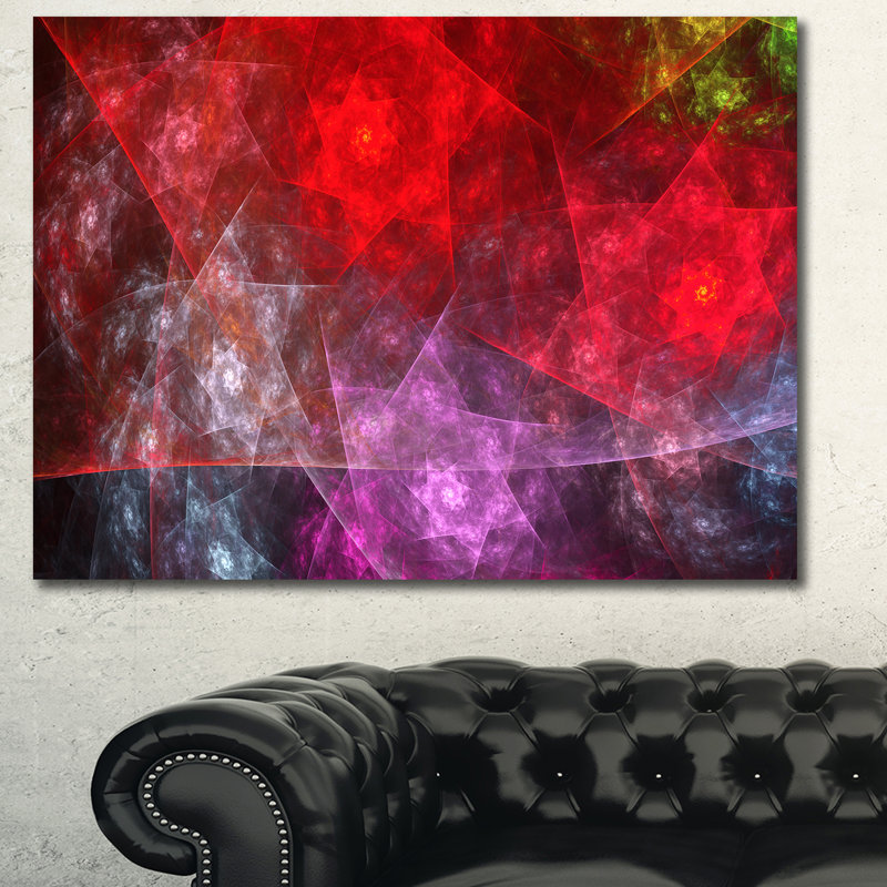 « red purple symphony of gemme », impression sur toile tendue, H 30 po x l 40 po x P 1 po