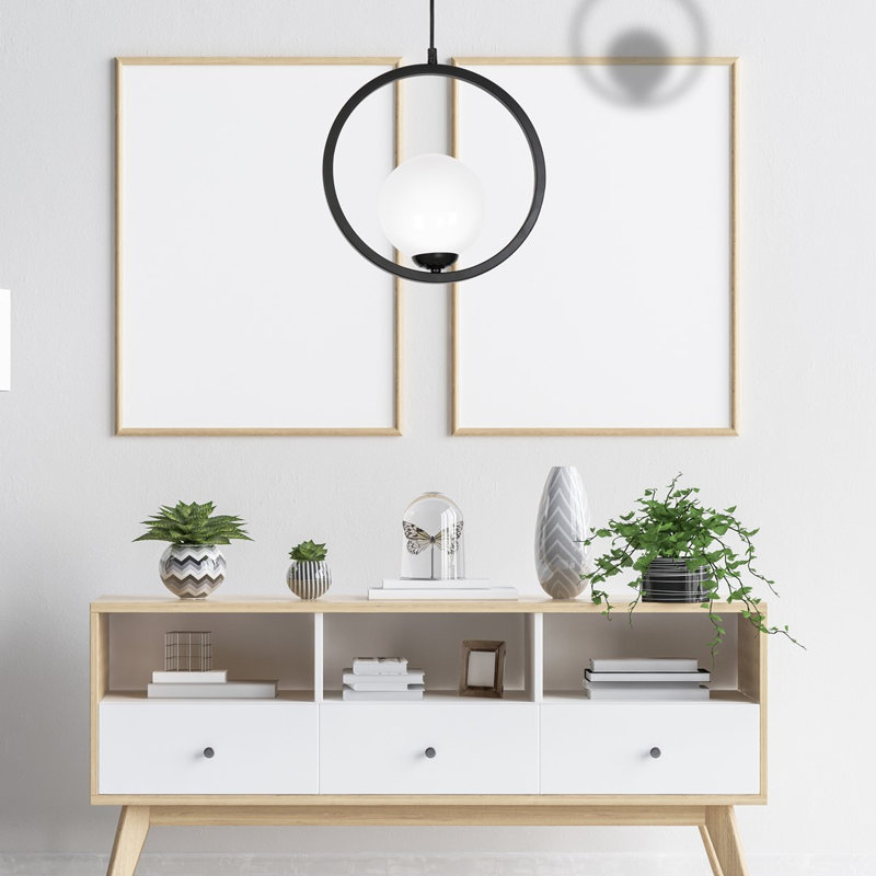 Boston 1 - Light Black Sphere Pendant