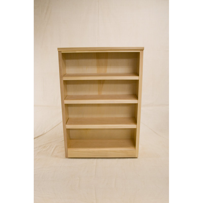 Cuomo Bookcase, White, 48" H x 37.5" W x 12.25" D