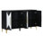 Modern Cabinet With Two-tone Triangular Design - Functional Storage For Home Artsy Spacious Interior Geometric Pattern-403183656
