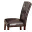 Ensemble de 2 chaises d'appoint en similicuir et finition noyer Britney
