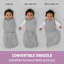 SwaddleMD SwaddleMe par Ingenuity Arms Free - Happy Elephant