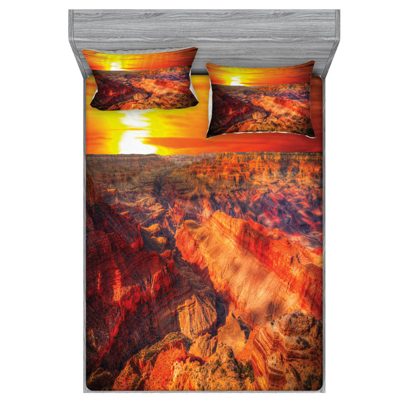 Microfiber Sheet Set, Queen Sheet Set with Fitted Sheet