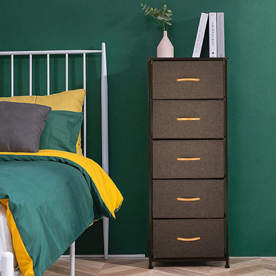 Commode de rangement 5 tiroirs Oakman