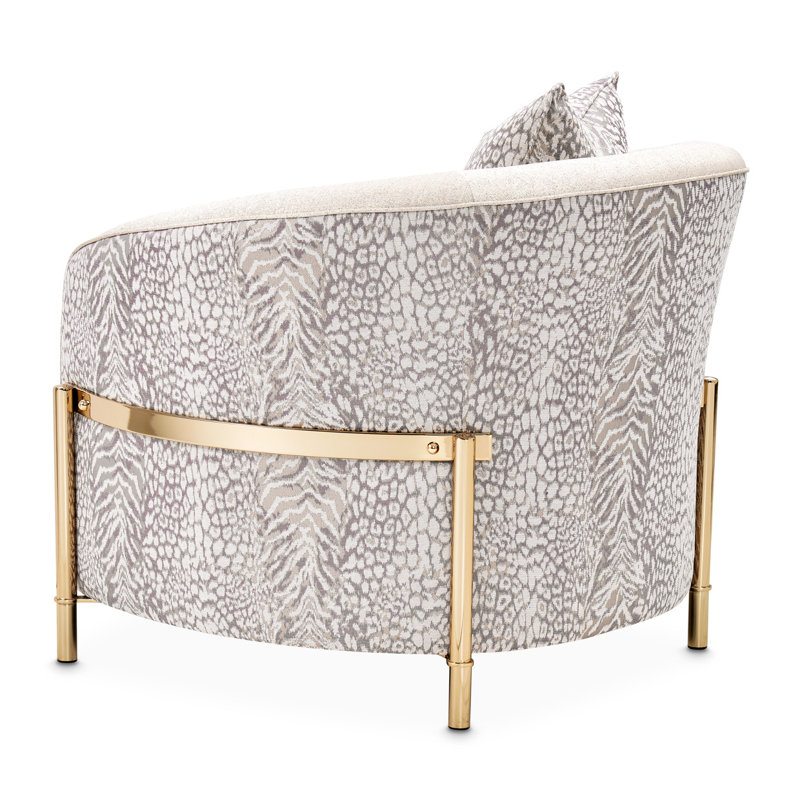 Lisbon 2-piece Accent Chair And Nesting Tables Set, Opal Chenille