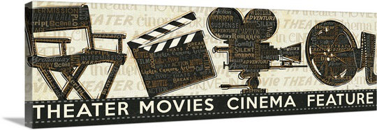 'Cinema Vintage Advertisement Great Big Canvas 
