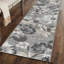 Tapis floral intérieur / extérieur gris-69986548