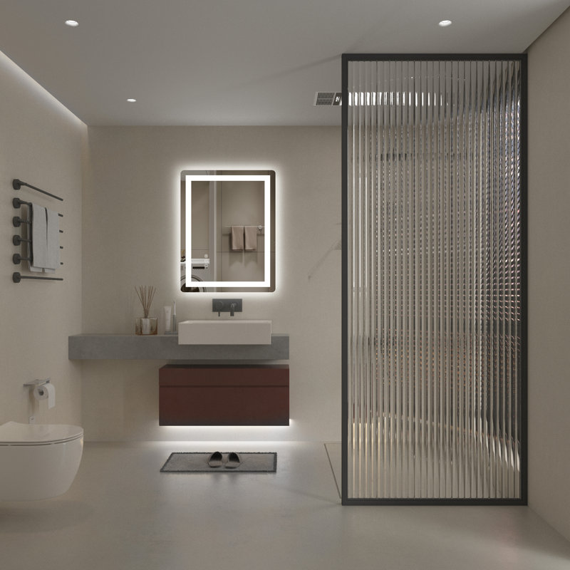 Miroir de meuble-lavabo de coin Dokes, 28 po x 36 po