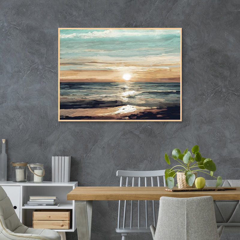 «Sunset Reflections By Studio Arts», art mural encadré