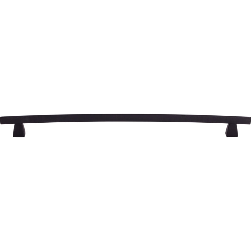 Arched Bar Pull, Black, 12" Center to Center