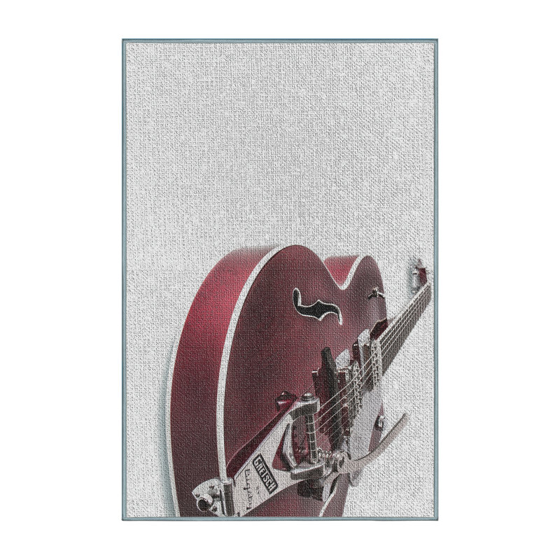 Tapis électrique brun pour guitare électrique, Rectangle 3 pi x 5 pi