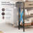 Modern Console Table with 2 Drawers, 2 Shelves, Storage Basket & Hooks - Ideal for Entryway or Behind Sofa-2096046727