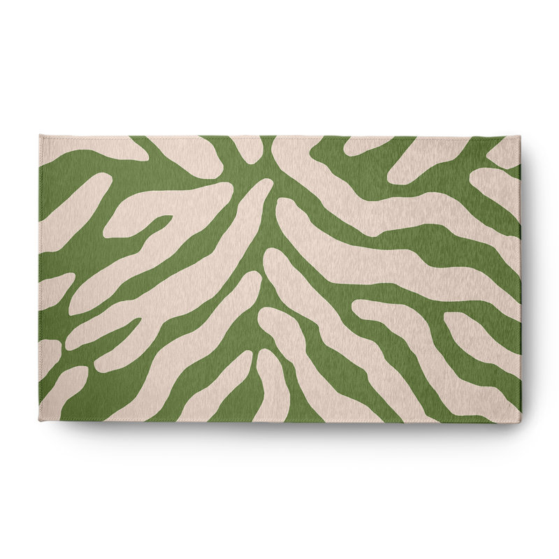 Cervin Chenille Animal Print Indoor Rug, Rectangle 3' x 5'
