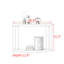 Console de style moderne en bois massif.-58404075