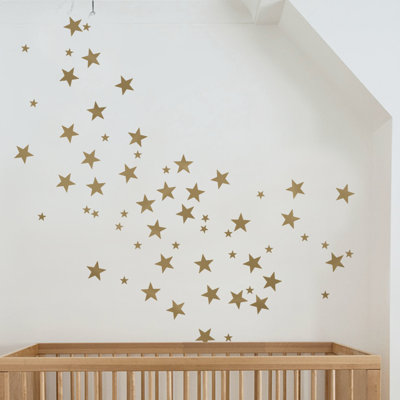 Décalcomanie murale petites étoiles