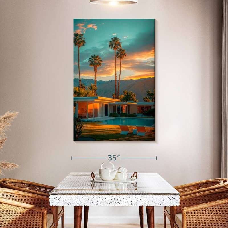 Lilie Palm Springs Golden Sunset, 51" H x 34" W