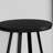 Accent Table, Side, Round, End, Nightstand, Lamp, Black Laminate, Black Metal, Contemporary, Modern-1494117779
