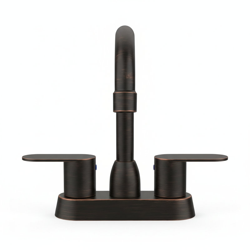 Robinet pour salle de bain à poignée double