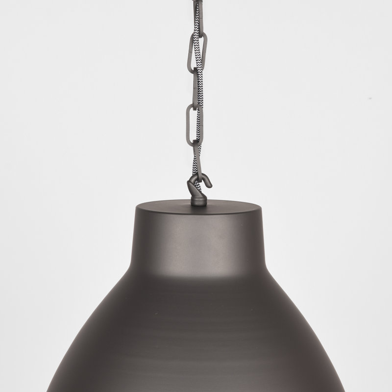 Andromeda 1 - Light Dome Pendant, Burned Steel