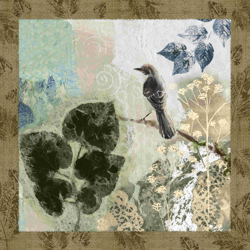 Bird Border 2 - Impression sur toile tendue, H 36 po x l 36 po