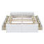 Structure de lit plateforme grand avec 6 tiroirs-1998937284