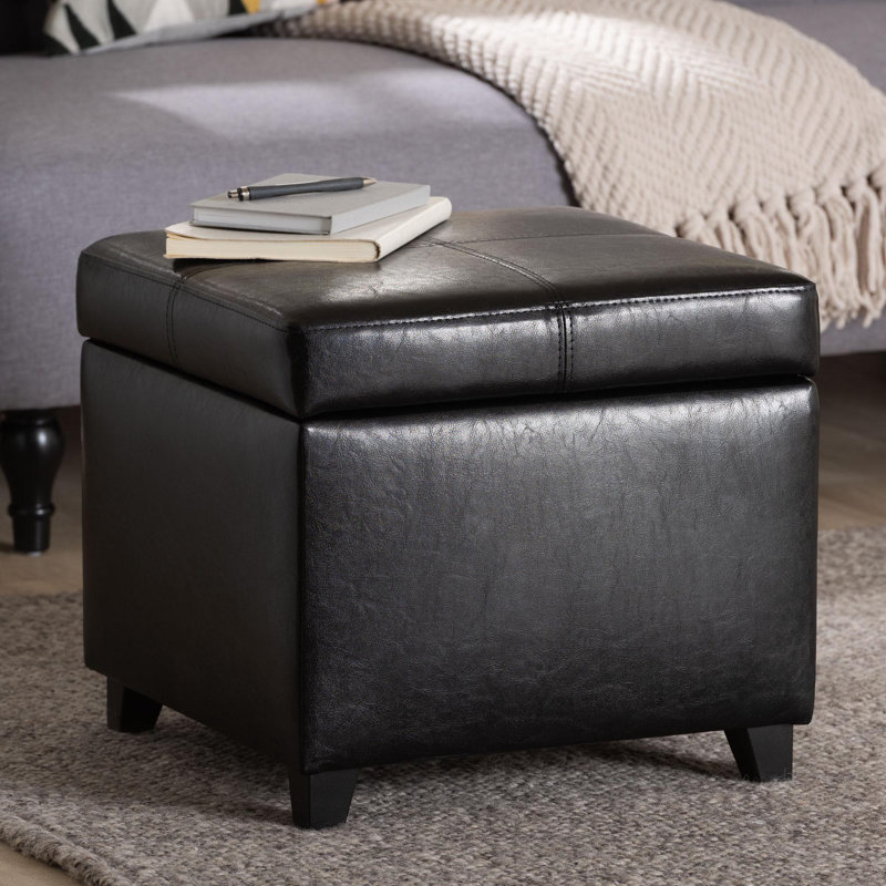 Repose-pieds Baxton Studio, Marron foncé