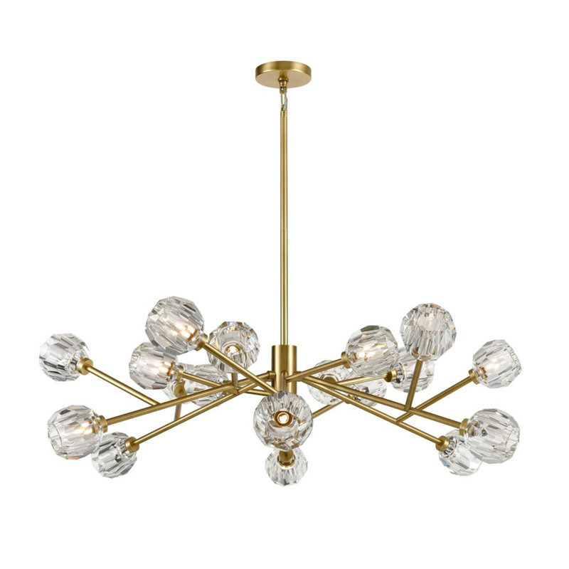 Lustre 18 lumières Parisian, Or