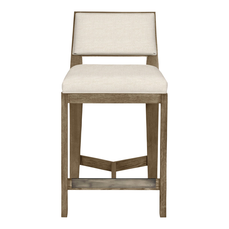 Scoville By Thom Filicia Upholstered Counter Stool with Solid Wood Frame, Hampton, Lin Tommy