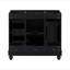 [Cabinet seulement] Meuble-lavabo noir de 36 po (lavabo non inclus)