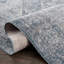 Tapis oriental rectangulaire bleu en polypropylène Folse-119805264