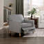 Fauteuil inclinable classique classique avec dossier inclinable et siège inclinable gris