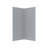 Streamline DSH-1480-154 34 in. L x 34 in. W. x. 76 in. H 2-Piece Glue-Up Corner Shower Surround in Grey Tile Finish-121595987-121595983