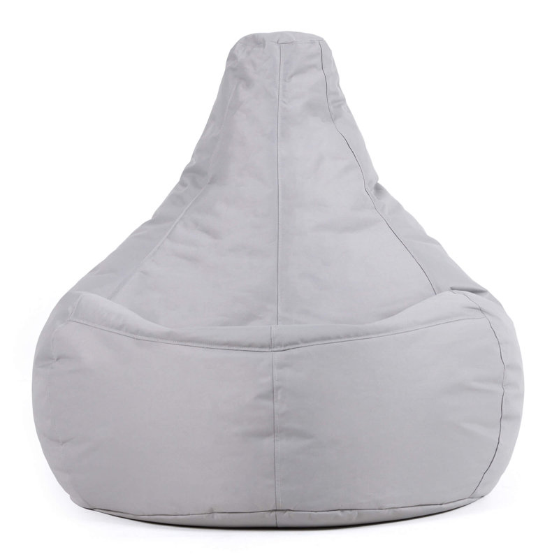 Dalton Water-Resistant High Back Recliner Bean Bag, Grey