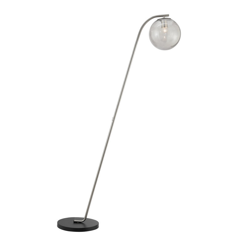 Nikias 61'' Novelty Floor Lamp, Brushed Nickel