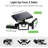 1-Pack Solar Powered Outdoor Security Light with Motion Sensor 6000K