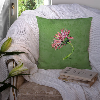 Coussin décoratif d’intérieur/d’extérieur gerber en série rose