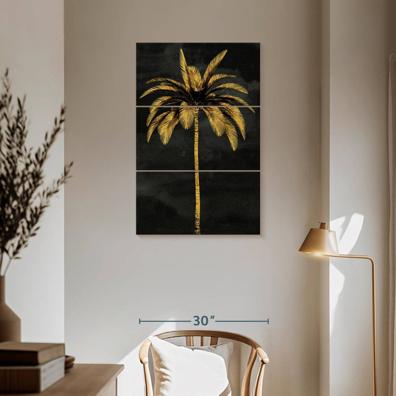 Harnek Dark Golden Palm, 57" H x 36" W