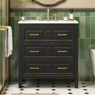 Freestanding Standard With Ceramic Top