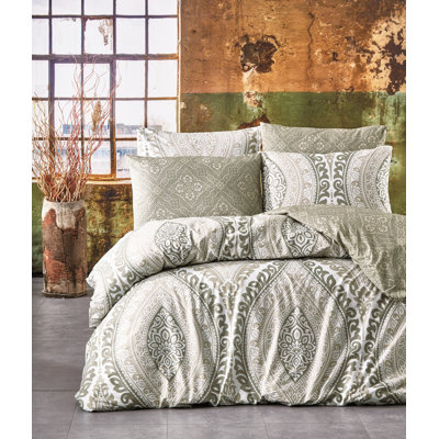 Cotton Damask Duvet Cover