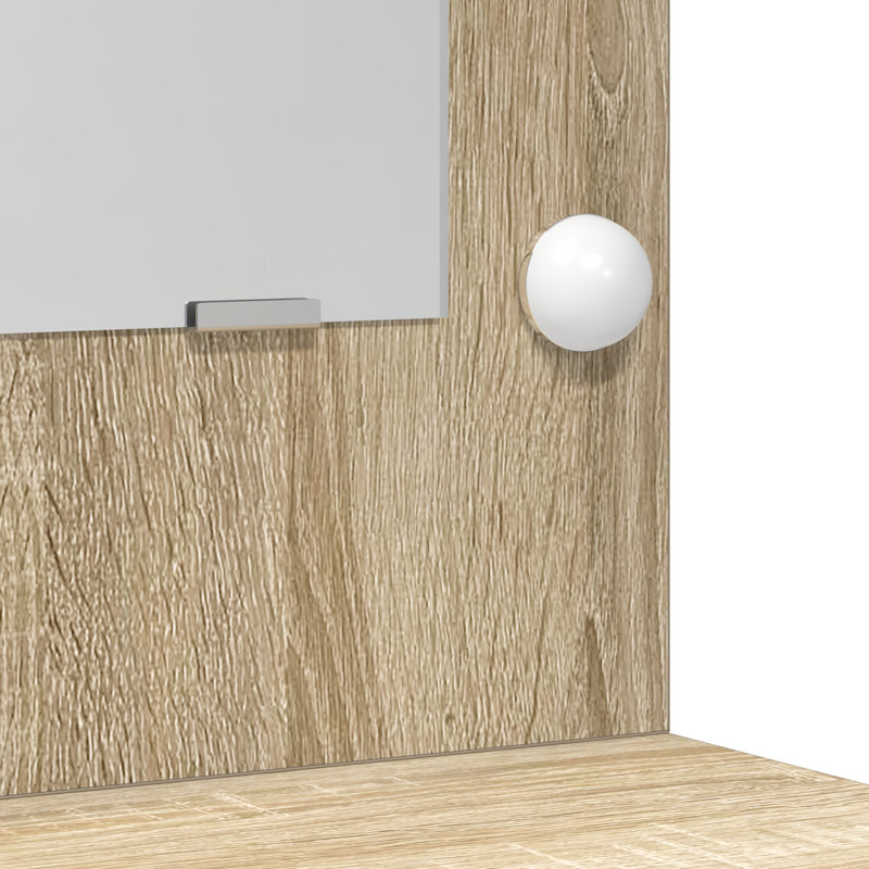Set Of 3 Engineered Wood Standard, Sonoma Oak