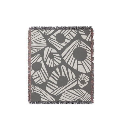 Kio Abstract Print Cotton Throw Blanket