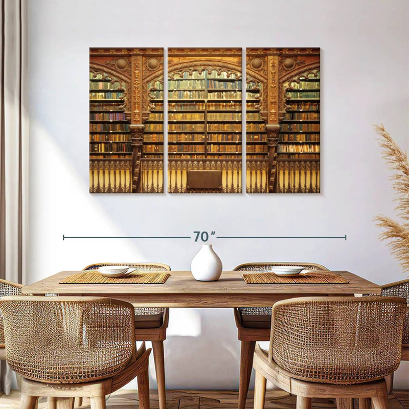 Lilie Old Library, 36" H x 57" W