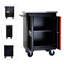 Voiture noire et rouge multi avec armoire thermolaquée 23,31 x 15,35 x 28,66 pouces