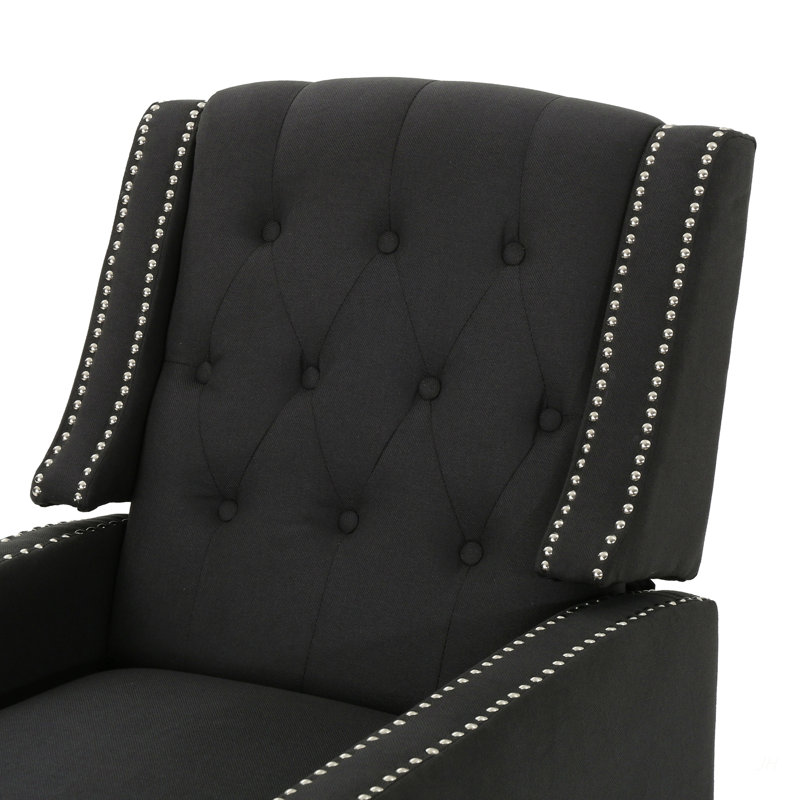 Fauteuil en tissu gris foncé Classic, Gris foncé