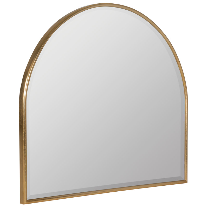 Bellport Arch Beveled Mirror, Gold