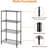 Calhan 23.2'' W Steel Shelving Unit-1066953565