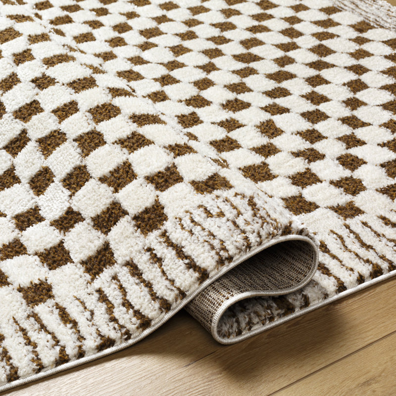 Freud Checkered Area Rug, Runner 80 x 220 cm